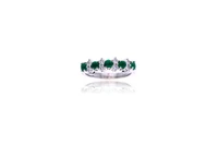 Anello con diamanti e smeraldi - Asta Preziosi