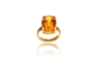 Anello con quarzo citrino - Asta Preziosi
