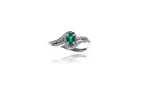 Anello con smeraldo e diamanti - Asta Preziosi