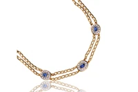 Chimento, collana con diamanti e zaffiri - Asta Preziosi