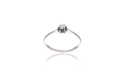 Anello con diamante - Asta Preziosi