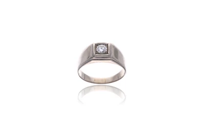 Anello con diamante - Asta Preziosi