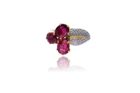 Anello con pietre e diamanti - Asta Preziosi Anello con pietre e diamanti - Asta Preziosi
