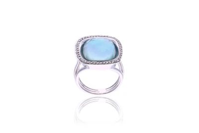Anello attribuito a Massimo Raiteri, con diamanti, madreperla e pietra - Asta Preziosi Anello attribuito a Massimo Raiteri, con diamanti, madreperla e pietra - Asta Preziosi