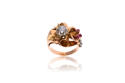 Anello con diamante e pietre - Asta Preziosi Anello con diamante e pietre - Asta Preziosi