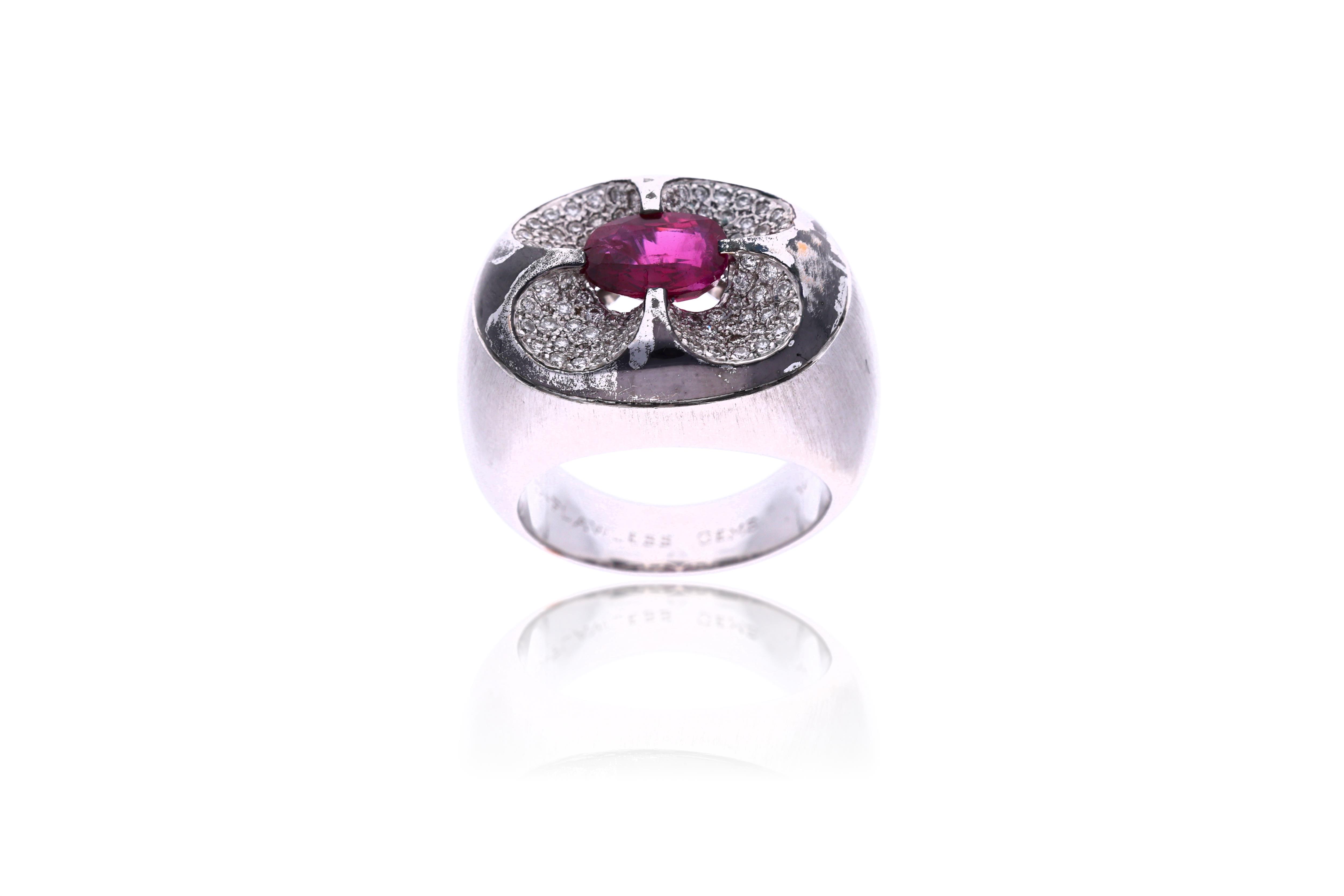 Anello con rubino e diamanti - Asta Preziosi