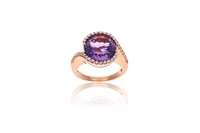 Anello con diamanti e ametista - Asta Preziosi Anello con diamanti e ametista - Asta Preziosi