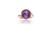 Anello con diamanti e ametista - Asta Preziosi Anello con diamanti e ametista - Asta Preziosi