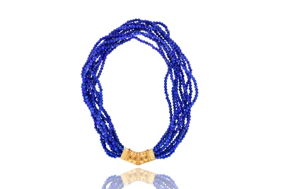 Collana a torchon di lapislazzuli - Asta Preziosi Collana a torchon di lapislazzuli - Asta Preziosi