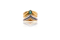 Anello con smeraldo e diamanti - Asta Preziosi Anello con smeraldo e diamanti - Asta Preziosi