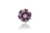 Spilla con rubini e diamanti - Asta Preziosi Spilla con rubini e diamanti - Asta Preziosi