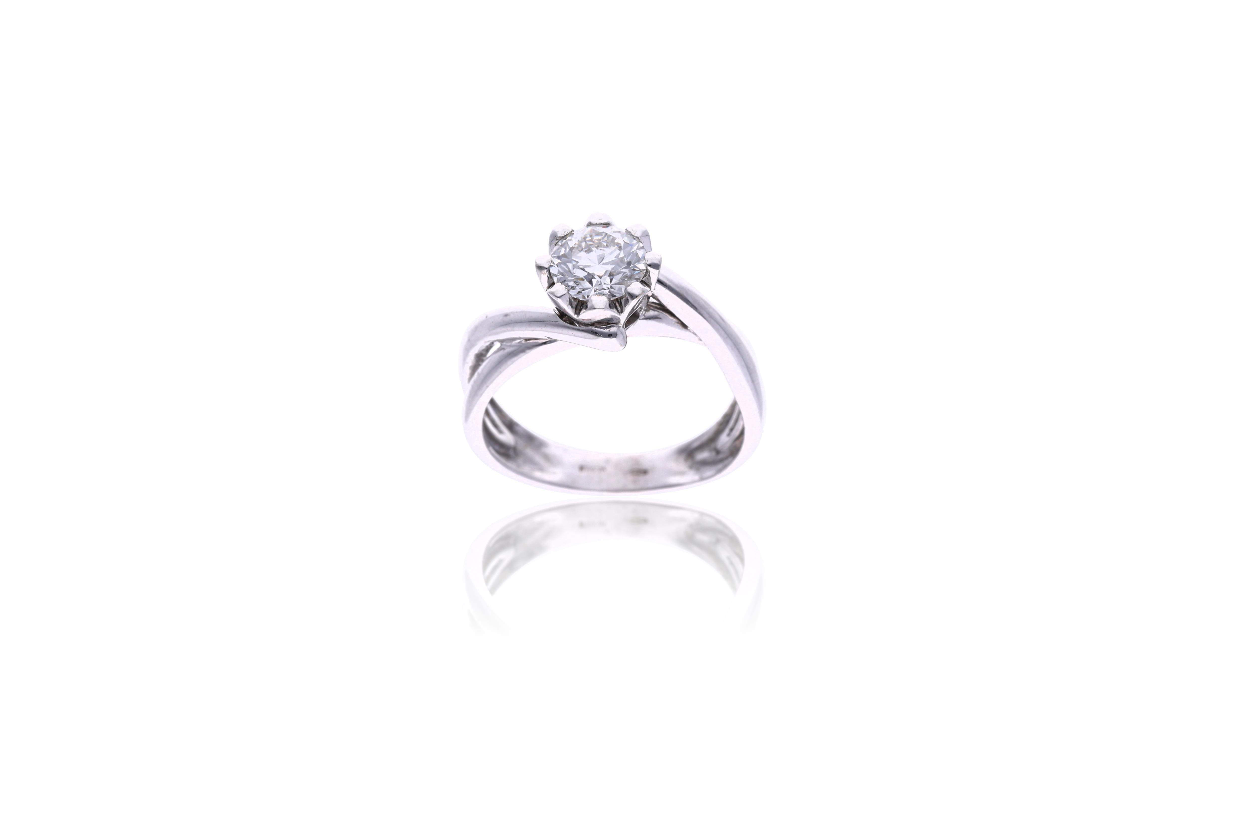 Anello con diamante - Asta Preziosi