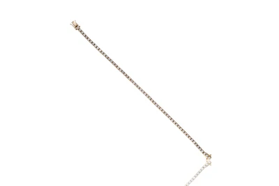 Bracciale tennis con diamanti e pietra - Asta Preziosi Bracciale tennis con diamanti e pietra - Asta Preziosi