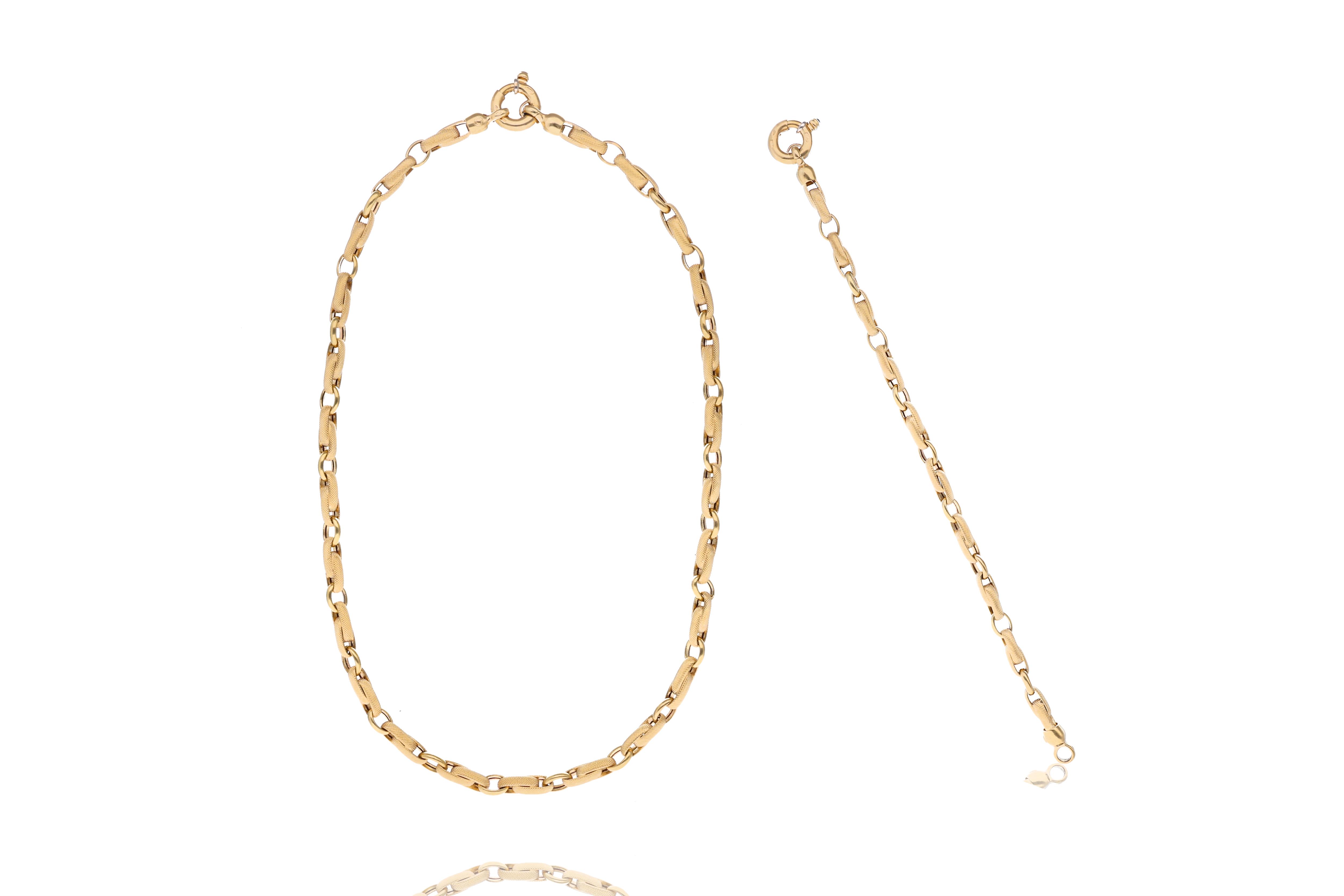 Demi-parure, collana e bracciale in oro - Asta Preziosi