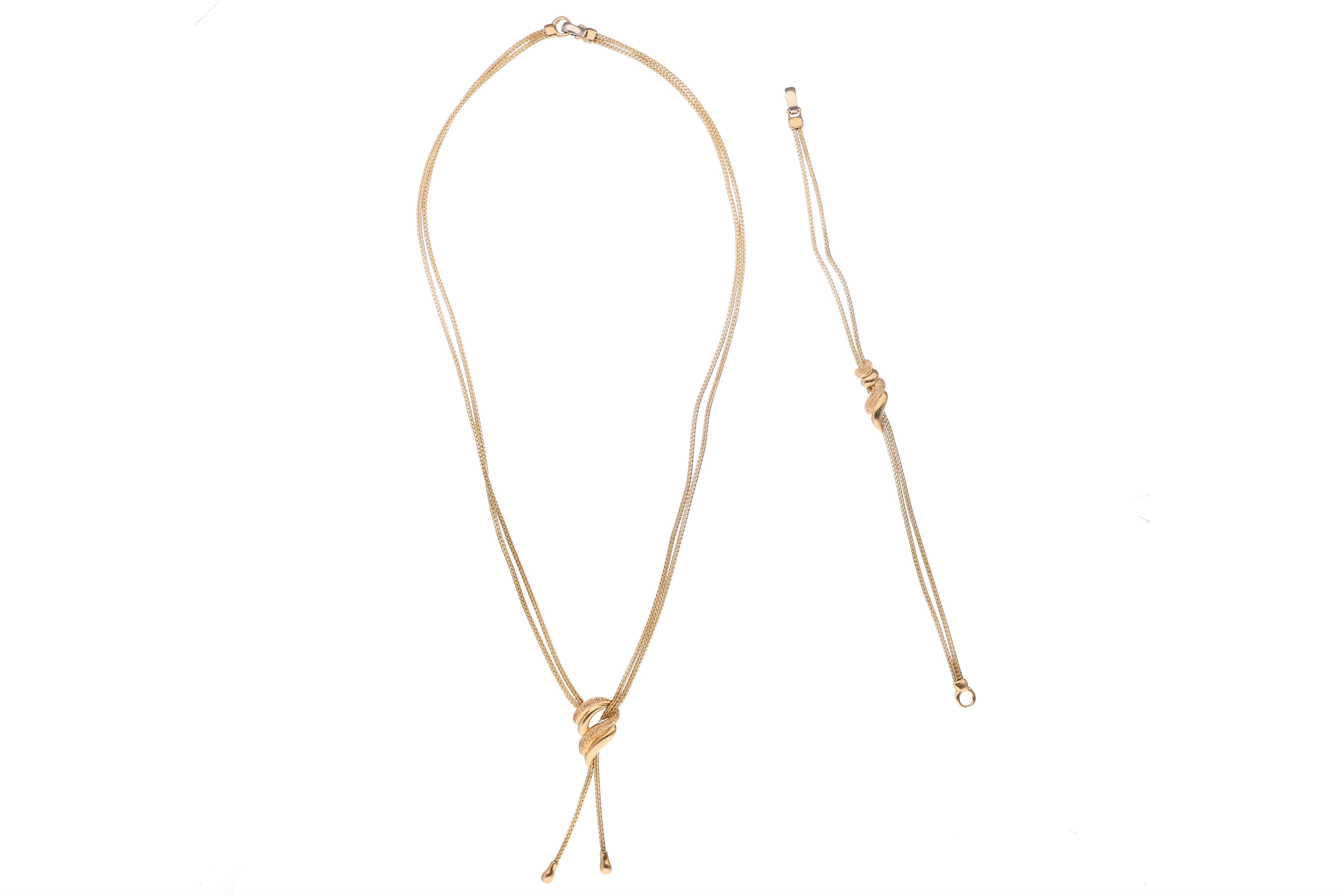 Demi-parure, collana e bracciale in oro - Asta Preziosi