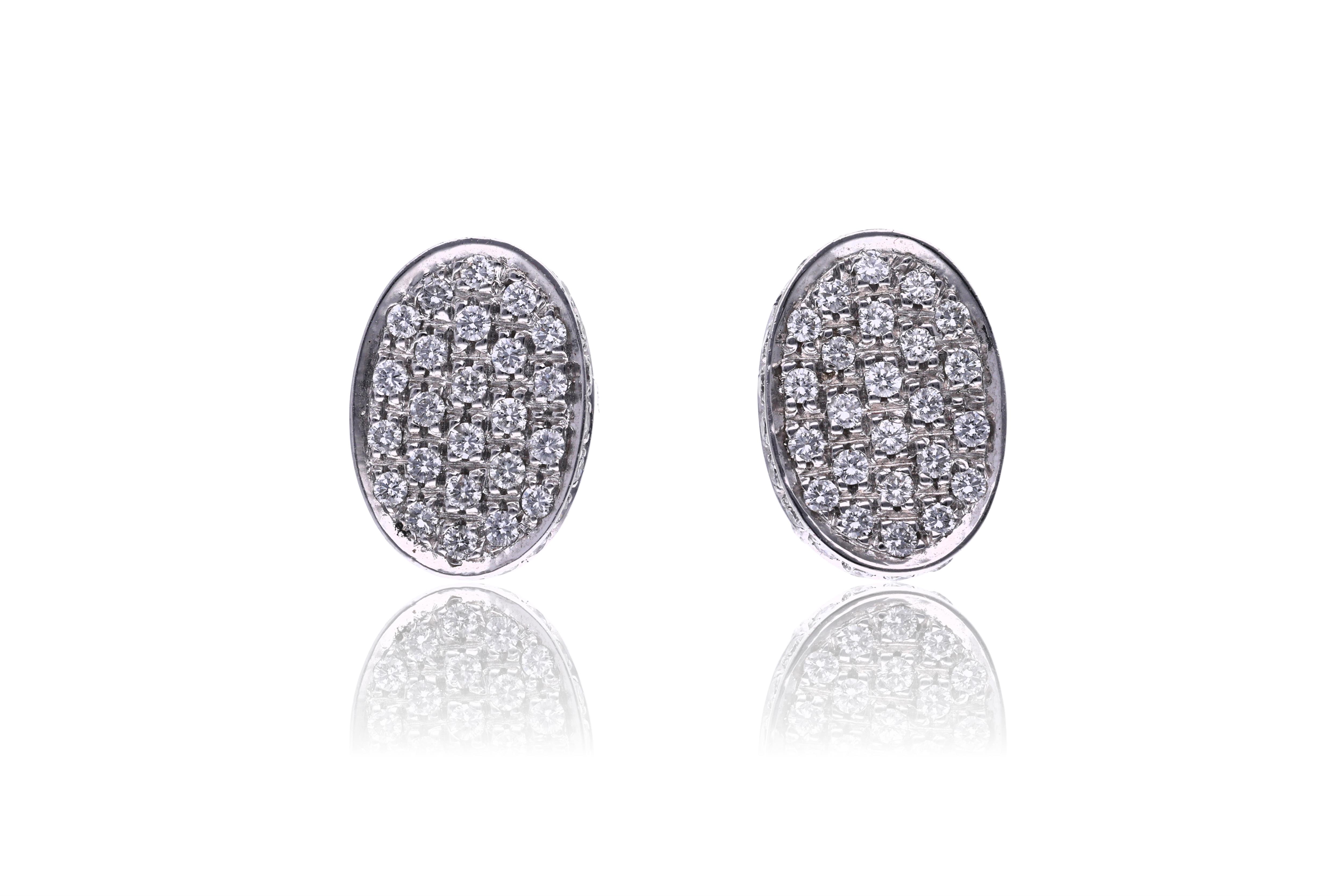 Paio di orecchini con diamanti - Asta Preziosi