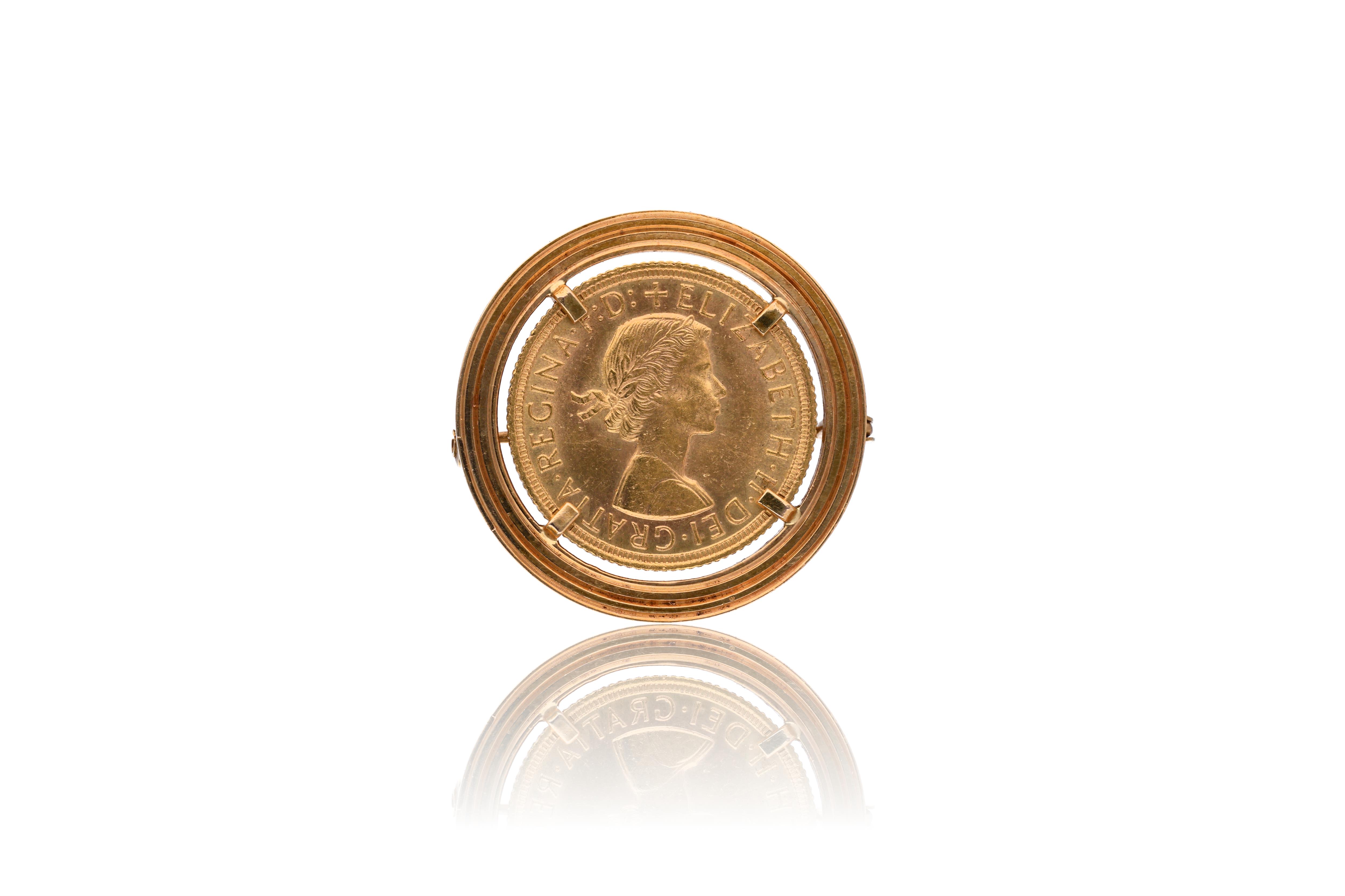 Spilla in oro con sterlina - Asta Preziosi