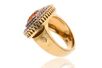 Ponte Vecchio Firenze, parure con diamanti e quarzi citrini - Asta Preziosi