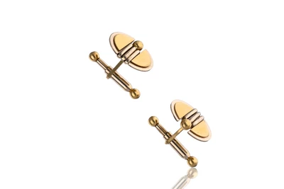 Baraka', paio di gemelli in oro - Asta Preziosi