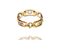 Bracciale con quarzi, topazio e granato - Asta Preziosi