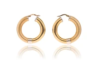 Paio di orecchini a cerchio in oro - Asta Preziosi