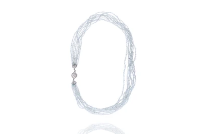 Collana con berillo e pietre - Asta Preziosi