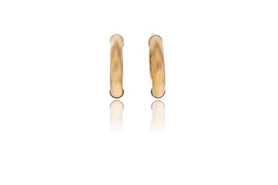 Paio di orecchini a cerchio in oro - Asta Preziosi