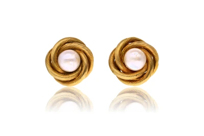 Paio di orecchini con perle - Asta Preziosi