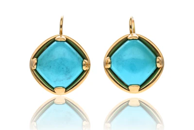 Paio di orecchini con pietre - Asta Preziosi