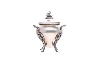 Zuccheriera con coperchio - Asta Preziosi