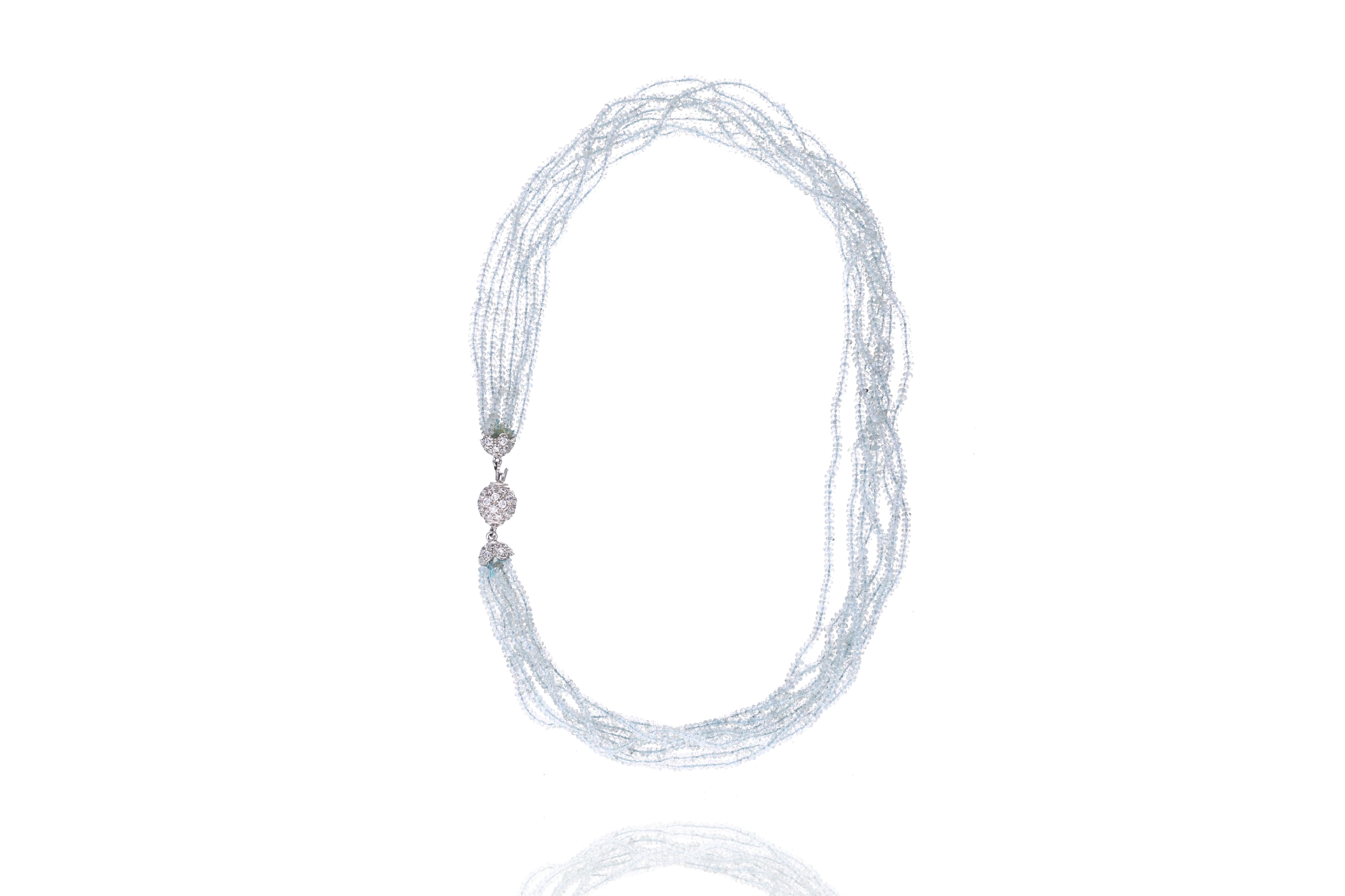 Collana con berillo e pietre - Asta Preziosi