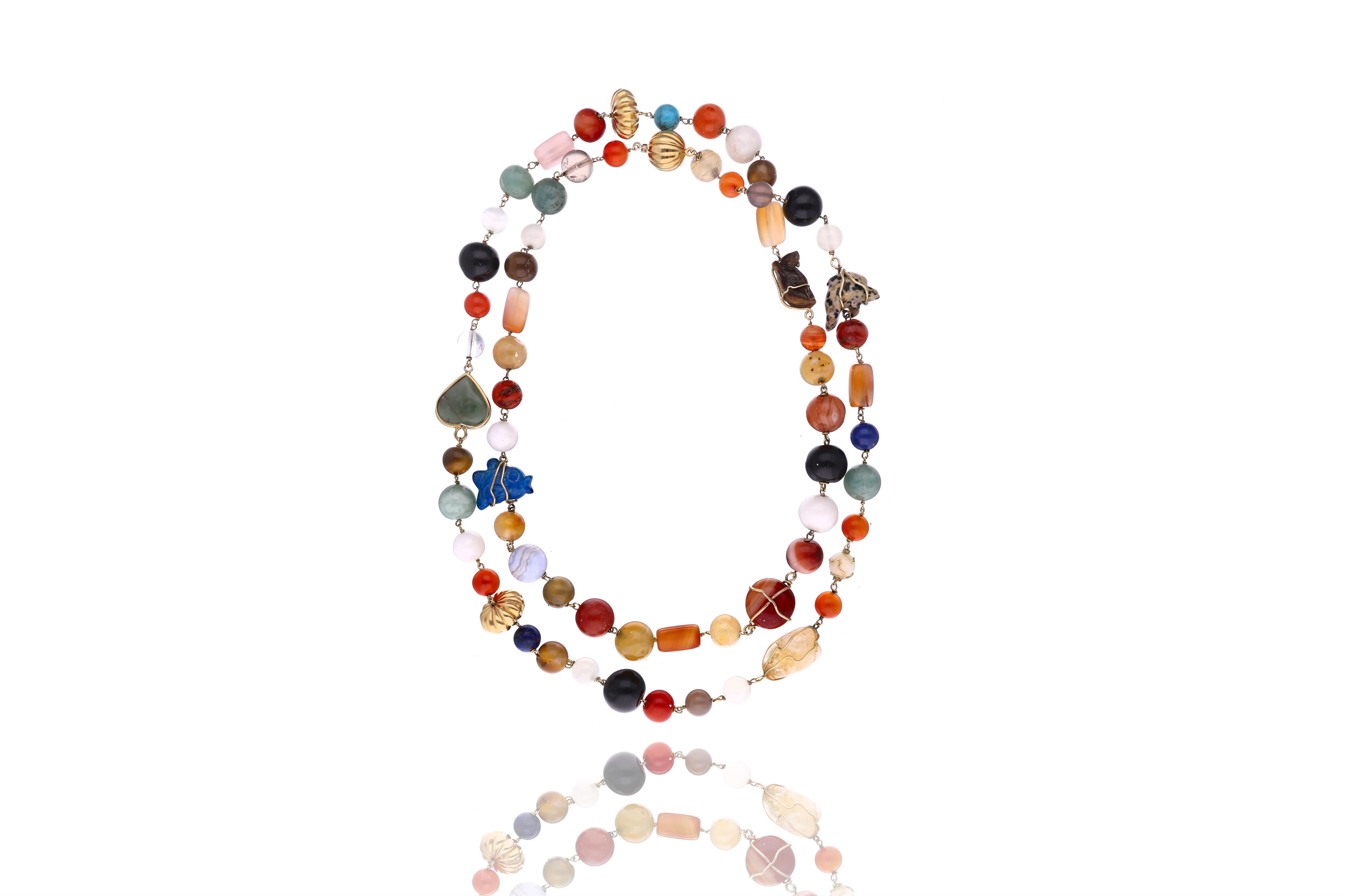 Collana con pietre - Asta Preziosi