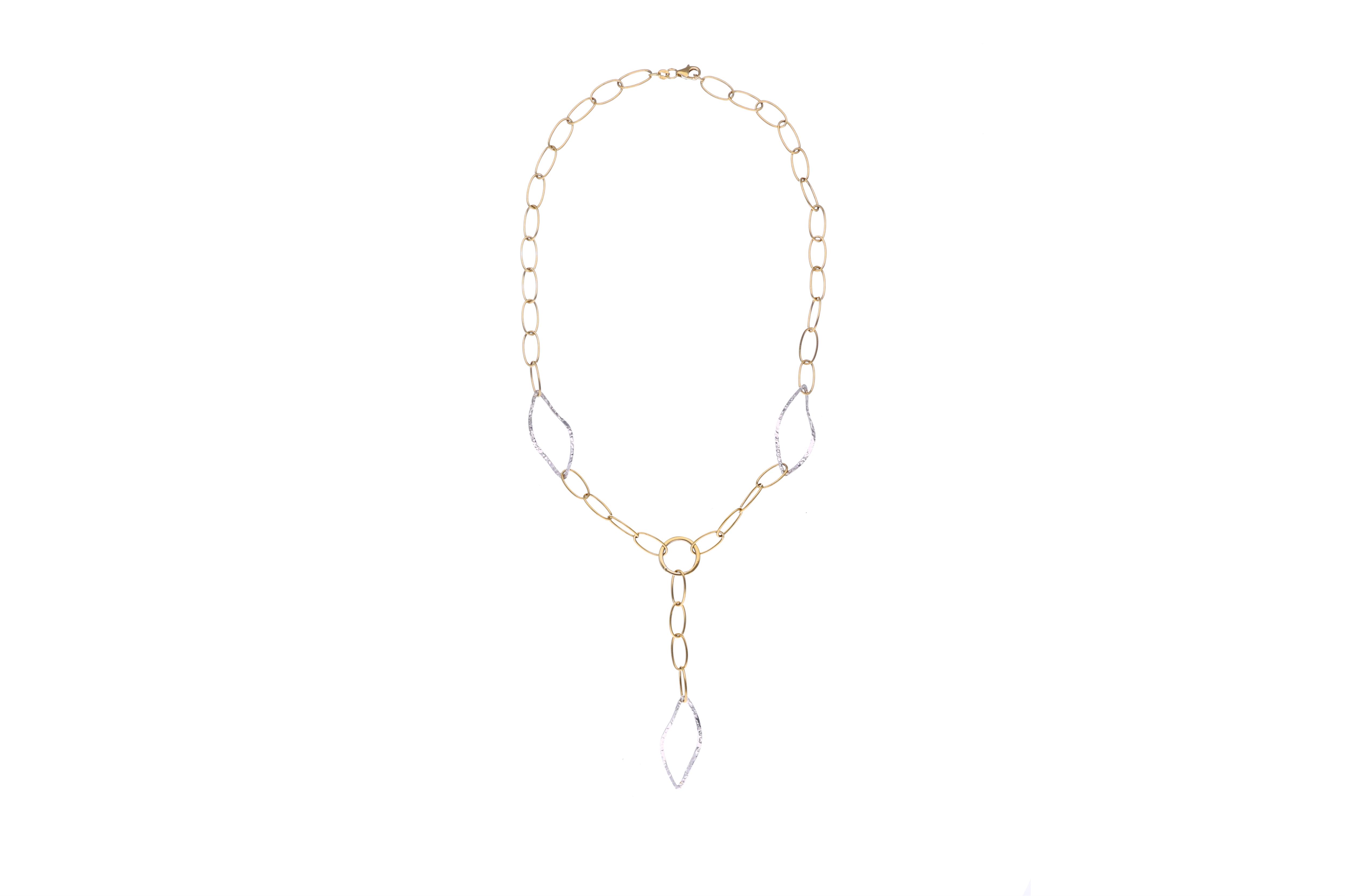 Collana in oro bicolore - Asta Preziosi