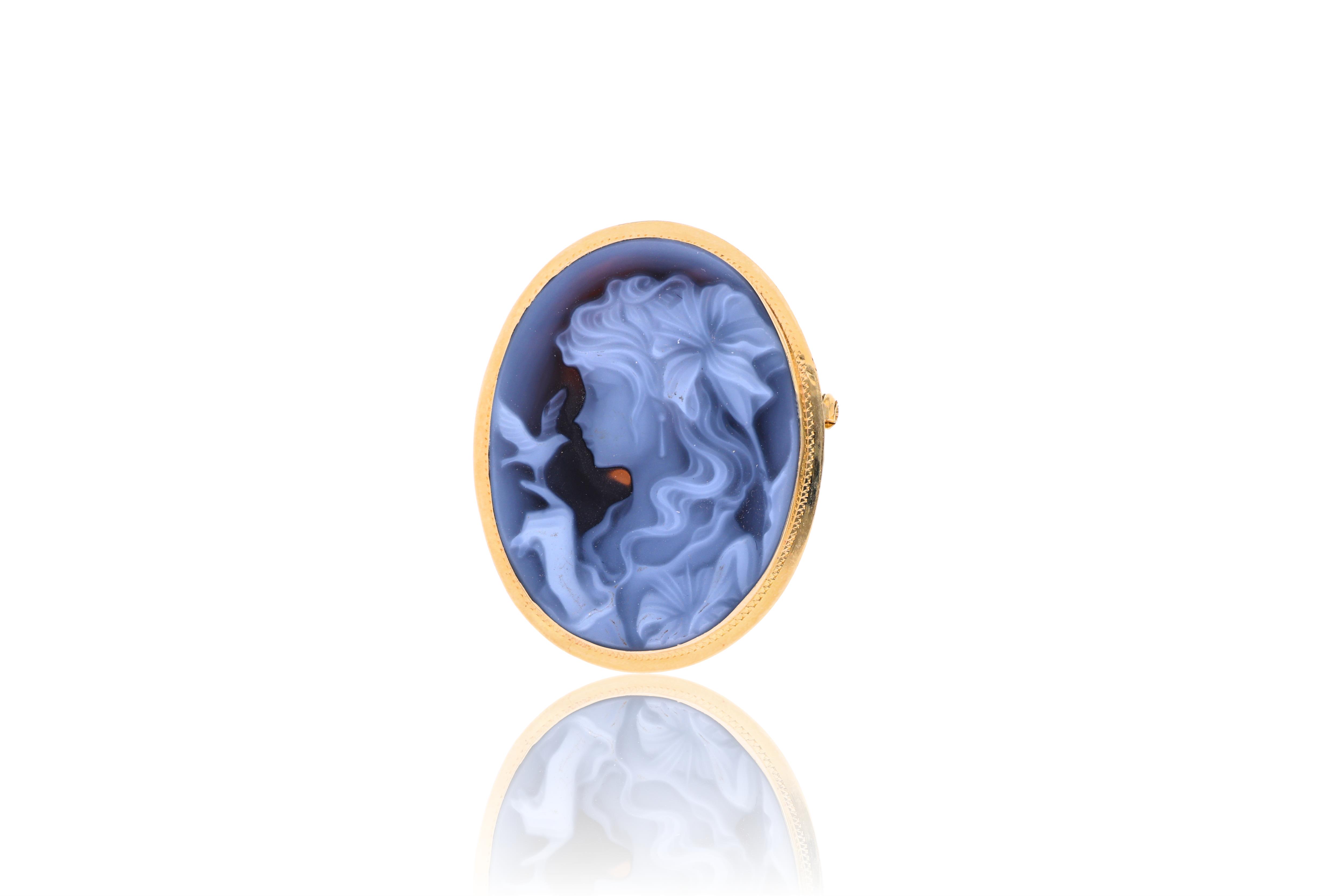 Spilla/ciondolo con cammeo - Asta Preziosi