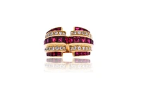 Anello con diamanti e rubini - Asta Preziosi
