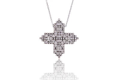 Collana e ciondolo con diamanti - Asta Preziosi