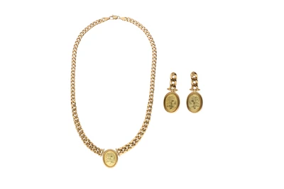 Demi-parure, collana e paio di orecchini in oro - Asta Preziosi