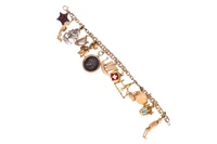 Bracciale con ciondoli in oro - Asta Preziosi