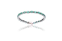 Bracciale con smeraldi e diamanti - Asta Preziosi