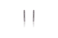 Paio di orecchini a cerchio con diamanti - Asta Preziosi