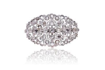 Spilla con diamanti - Asta Preziosi