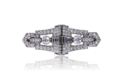 Spilla scomponibile con diamanti - Asta Preziosi