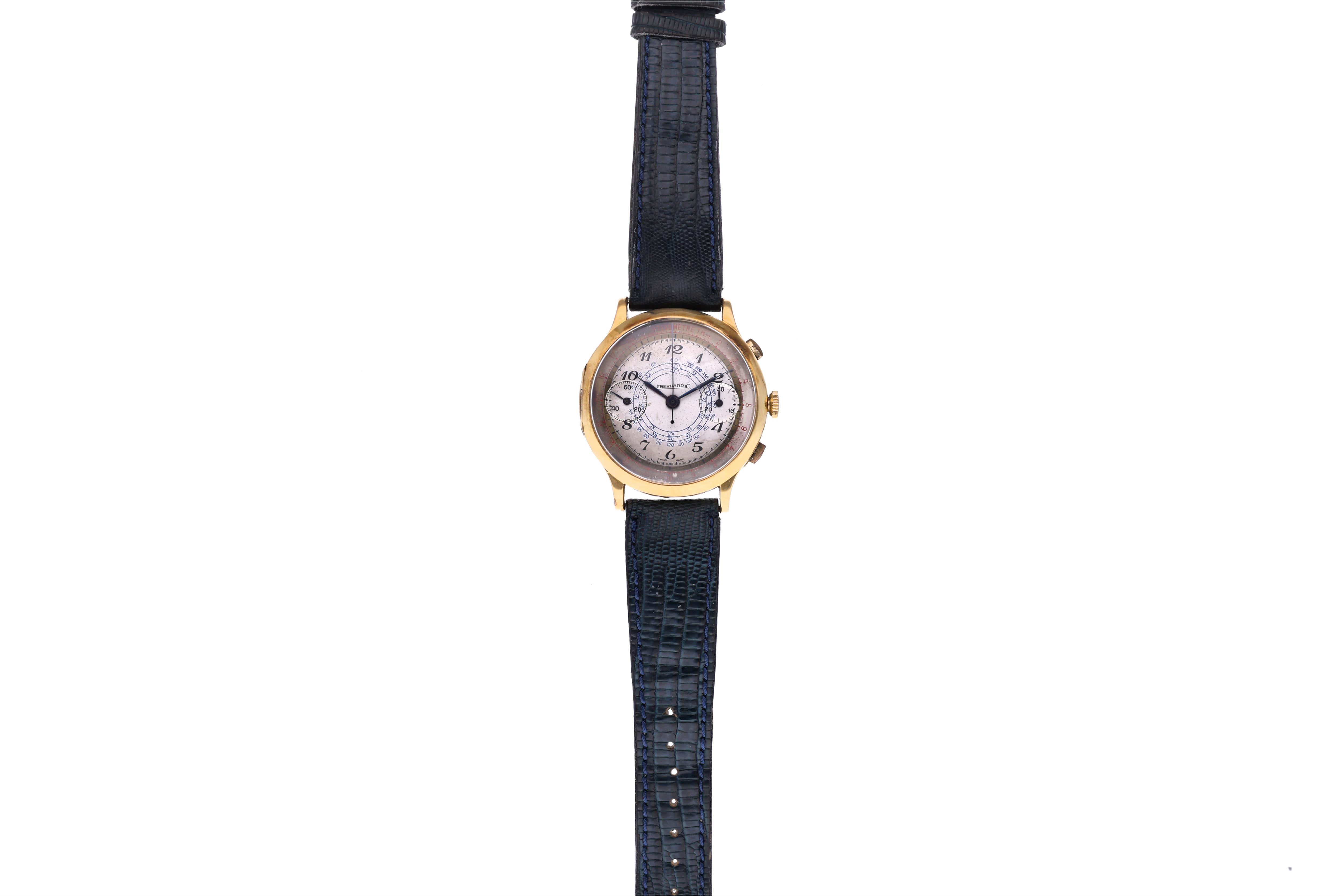 Eberhard Pre Extra Fort, cronografo in oro - Asta Preziosi