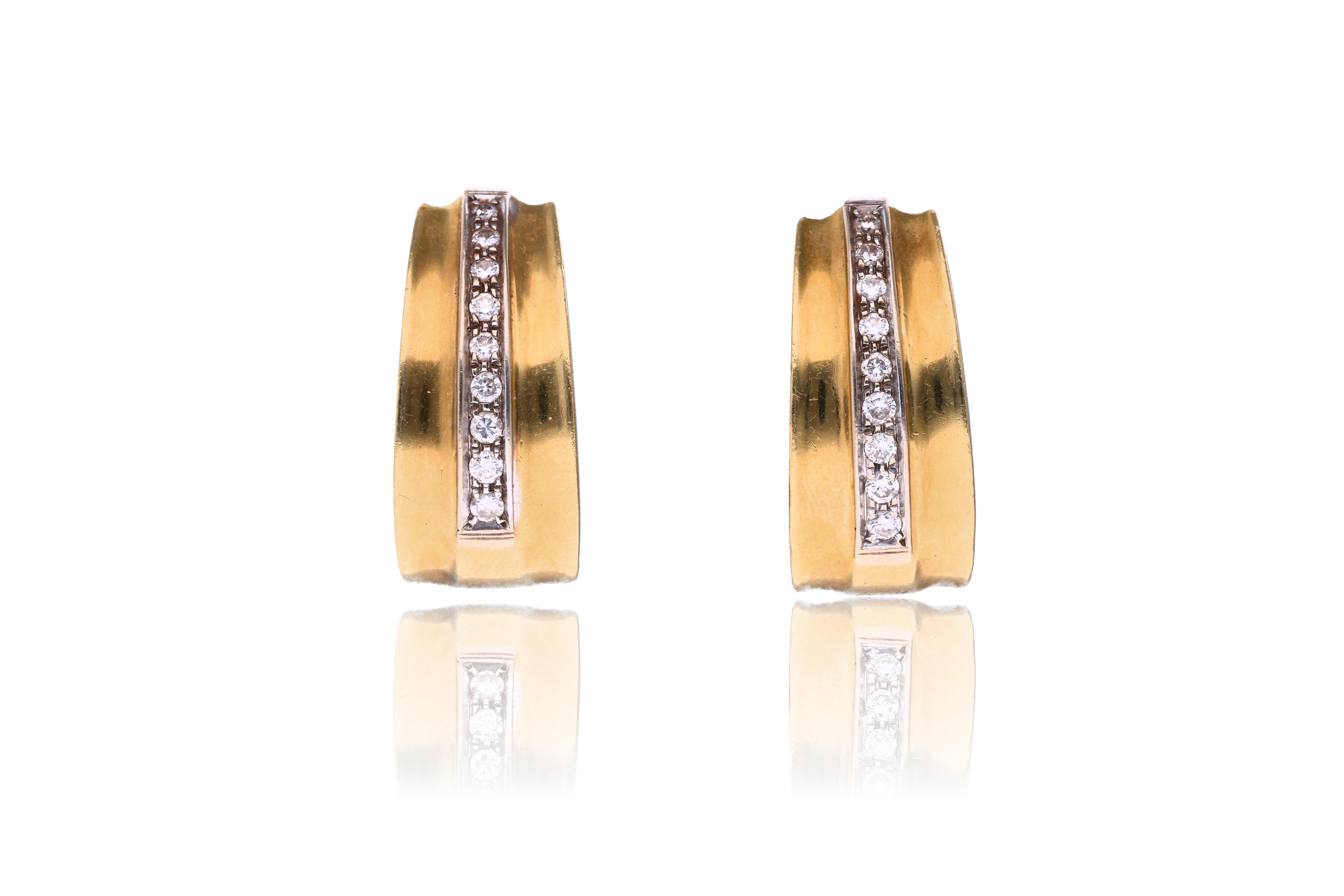 Paio di orecchini con diamanti - Asta Preziosi