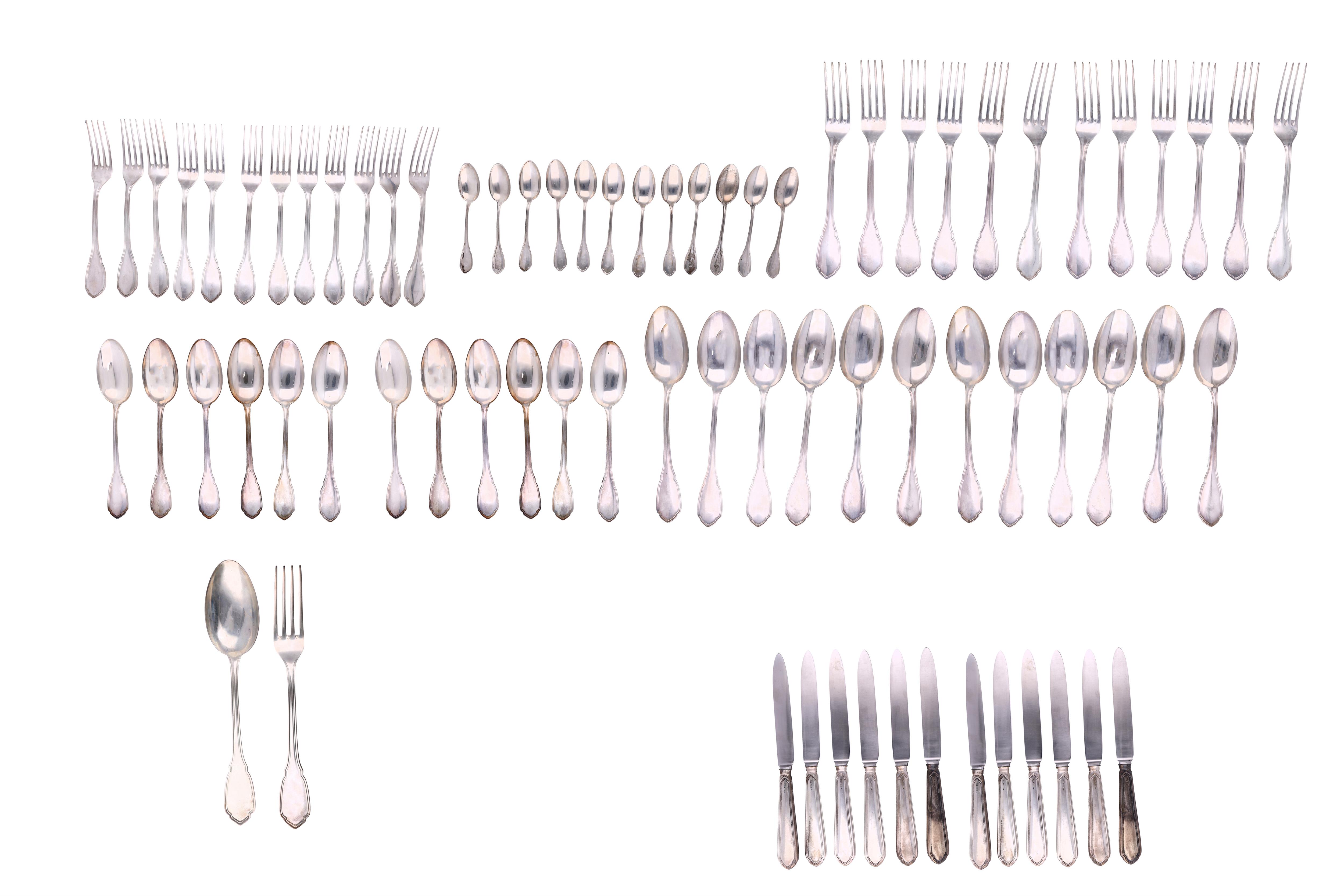 Servizio di posate in argento - Asta Preziosi