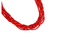 Collana in corallo a sette fili - Asta Preziosi