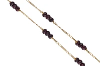 Due collane con inserti in granato - Asta Preziosi