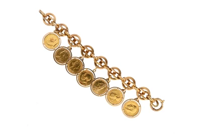 Bracciale con sette sterline - Asta Preziosi