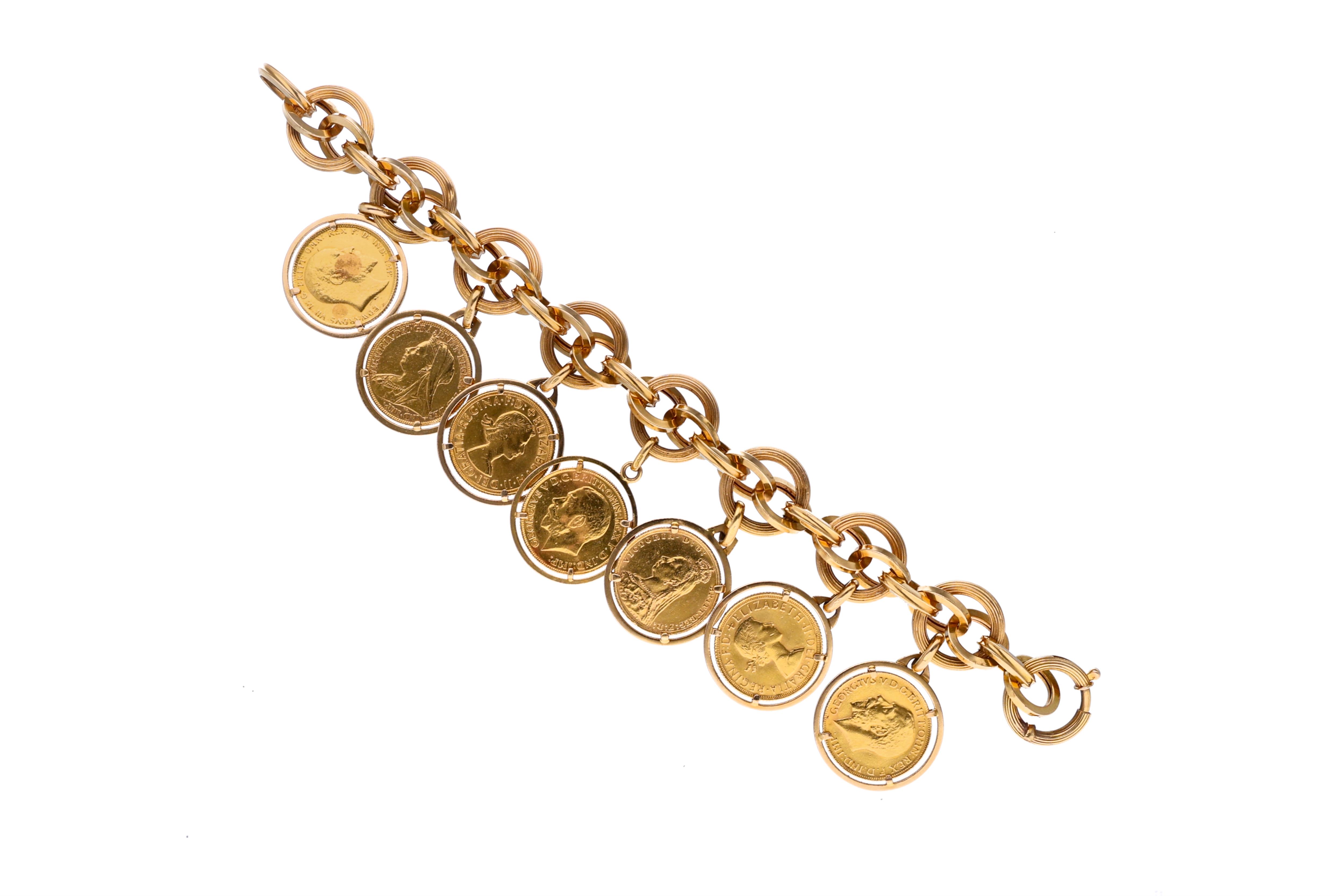 Bracciale con sette sterline - Asta Preziosi