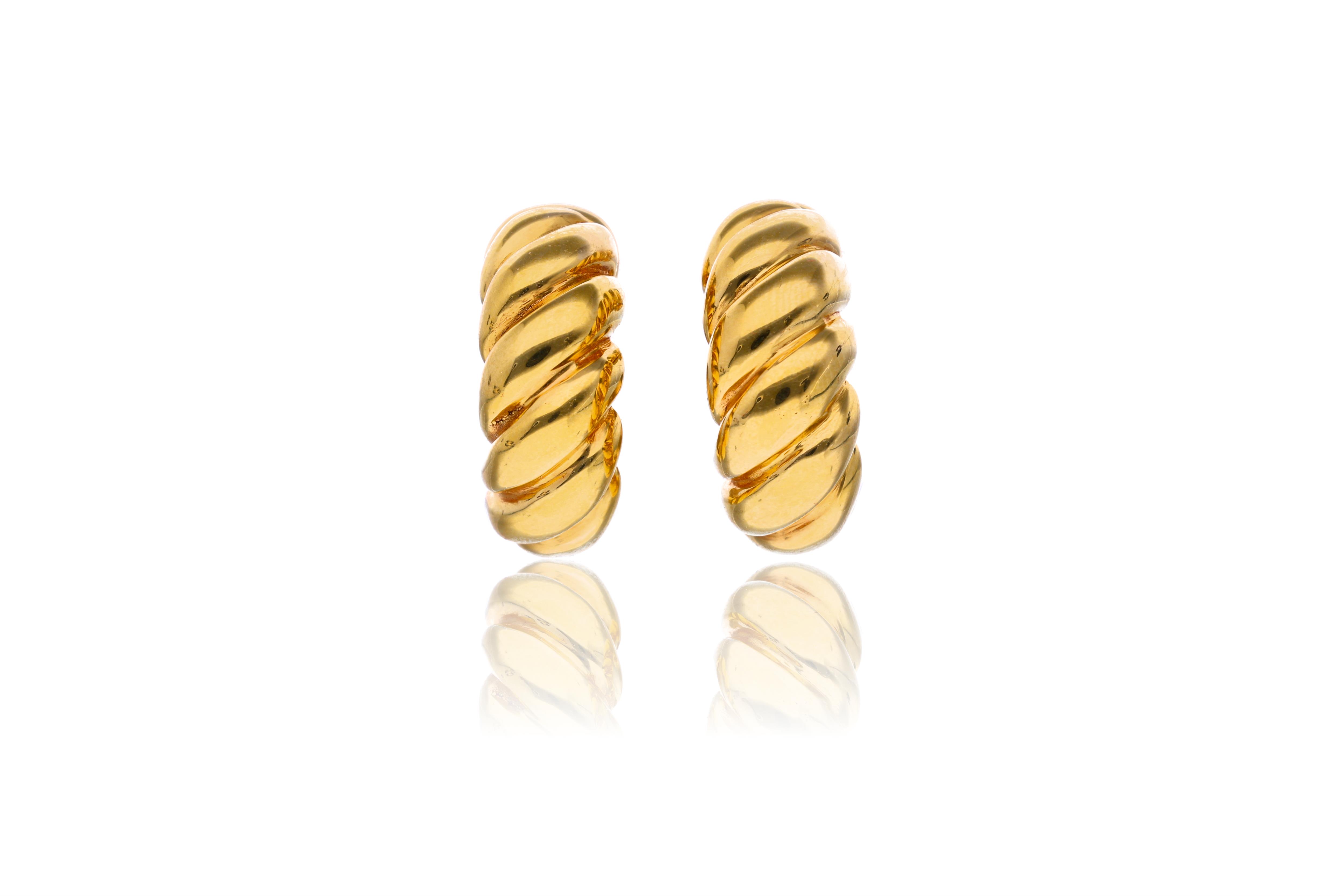Chimento, paio di orecchini in oro - Asta Preziosi